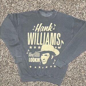 Gray Hank Williams Graphic Sweater